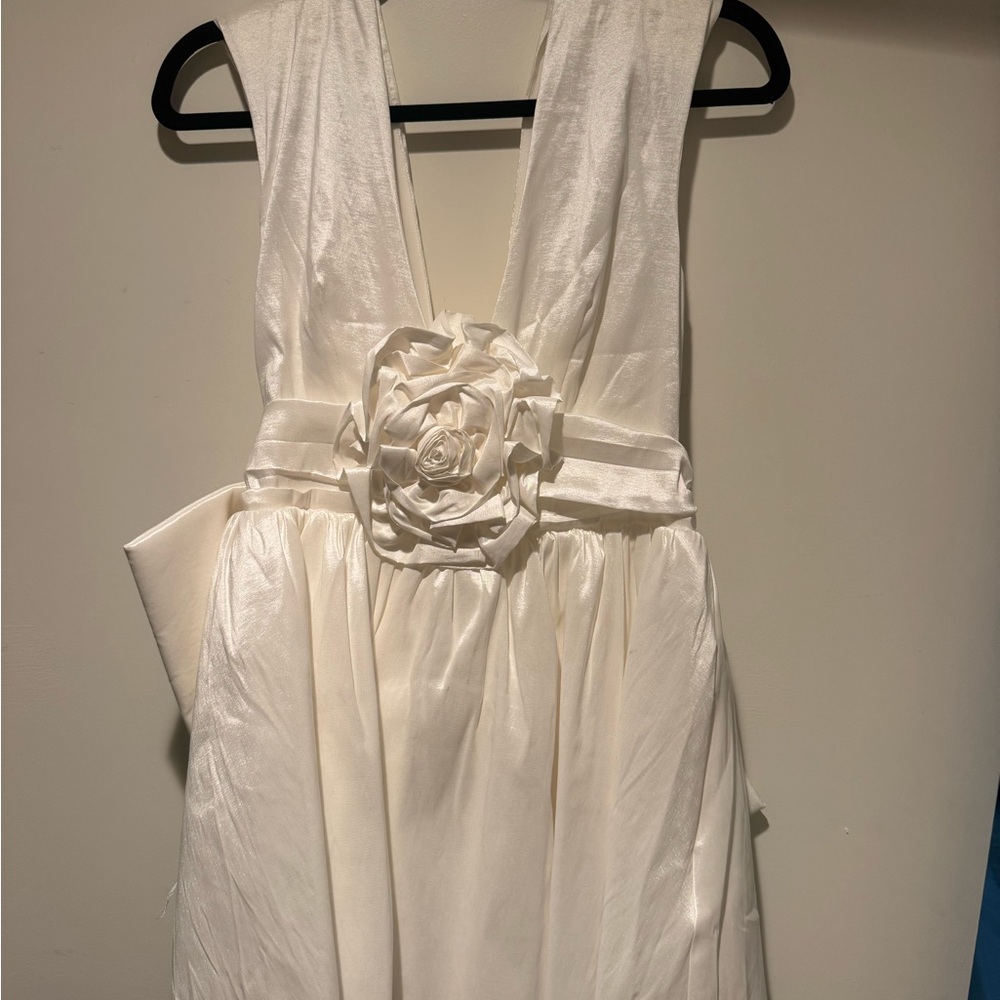For Love And Lemons Rose Mini Dress with removable bow